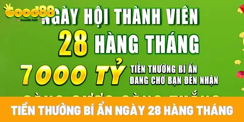 Jackpot money ngày 28 hàng tháng