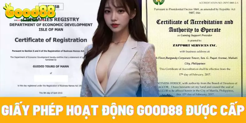 Giấy Phép Hoạt Động Good88 - Chứng Chỉ Quốc Tế Hợp Pháp 7 Những giấy phép hoạt động mà Good88 được cấp