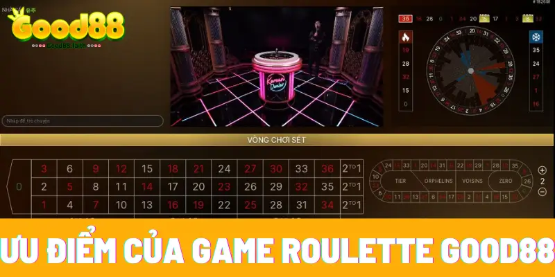 Roulette Online Với Luật Chơi Siêu Thú Vị Tại Sòng Bạc Good88 8 Ưu điểm của game roulette Good88