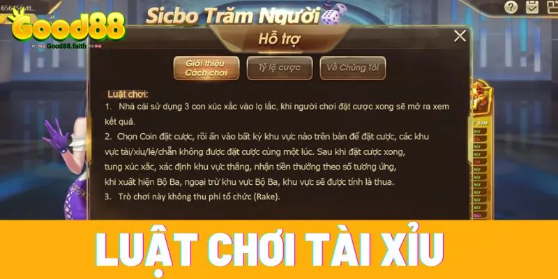 Luật chơi tài xỉu chuẩn nhất năm 2025 