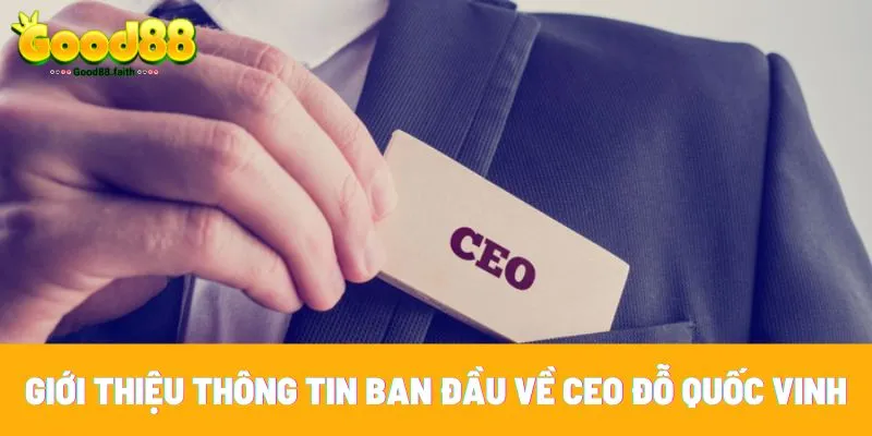 CEO Đỗ Quốc Vinh - Người Sáng Lập Nhà Cái Good88 7 Đỗ Quốc Vinh - thủ khoa công nghệ thông tin đại học RMIT